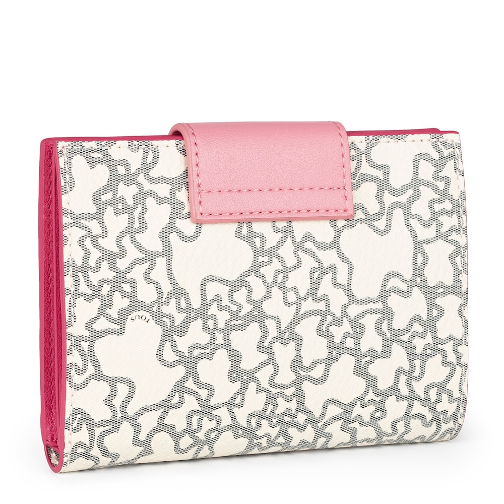 Cartera Kaos Mini beige y fucsia Cartera Kaos Mini beige y fucsia