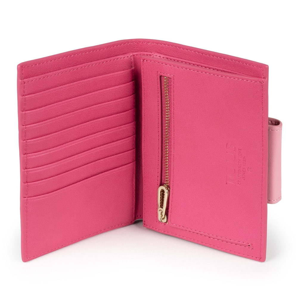 Cartera Kaos Mini beige y fucsia Cartera Kaos Mini beige y fucsia