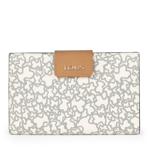 Medium beige and black Kaos Mini wallet