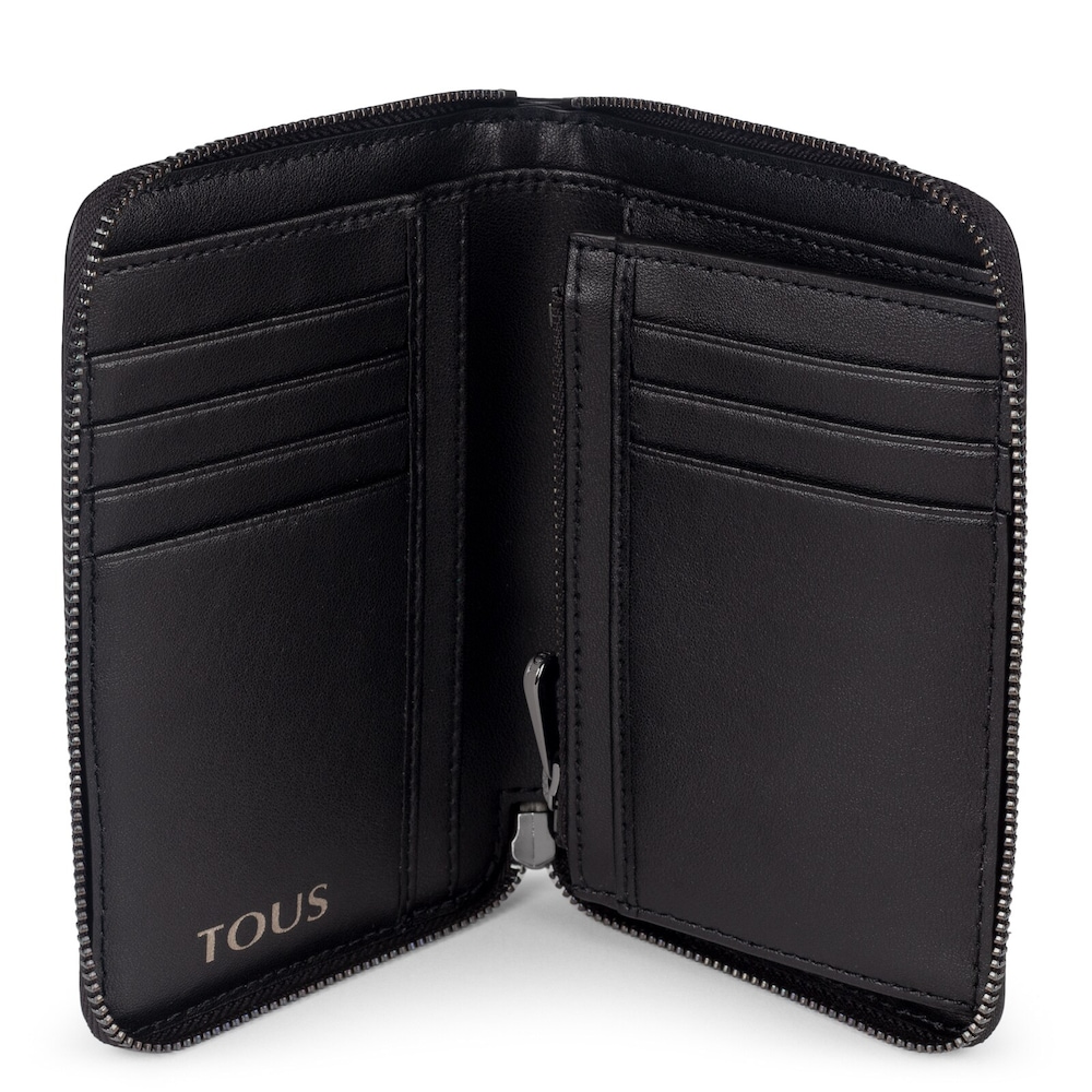 Cartera New Leissa de piel gris