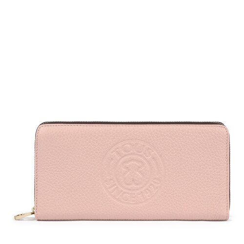 Medium pale pink Leather New Leissa Wallet image number 0
