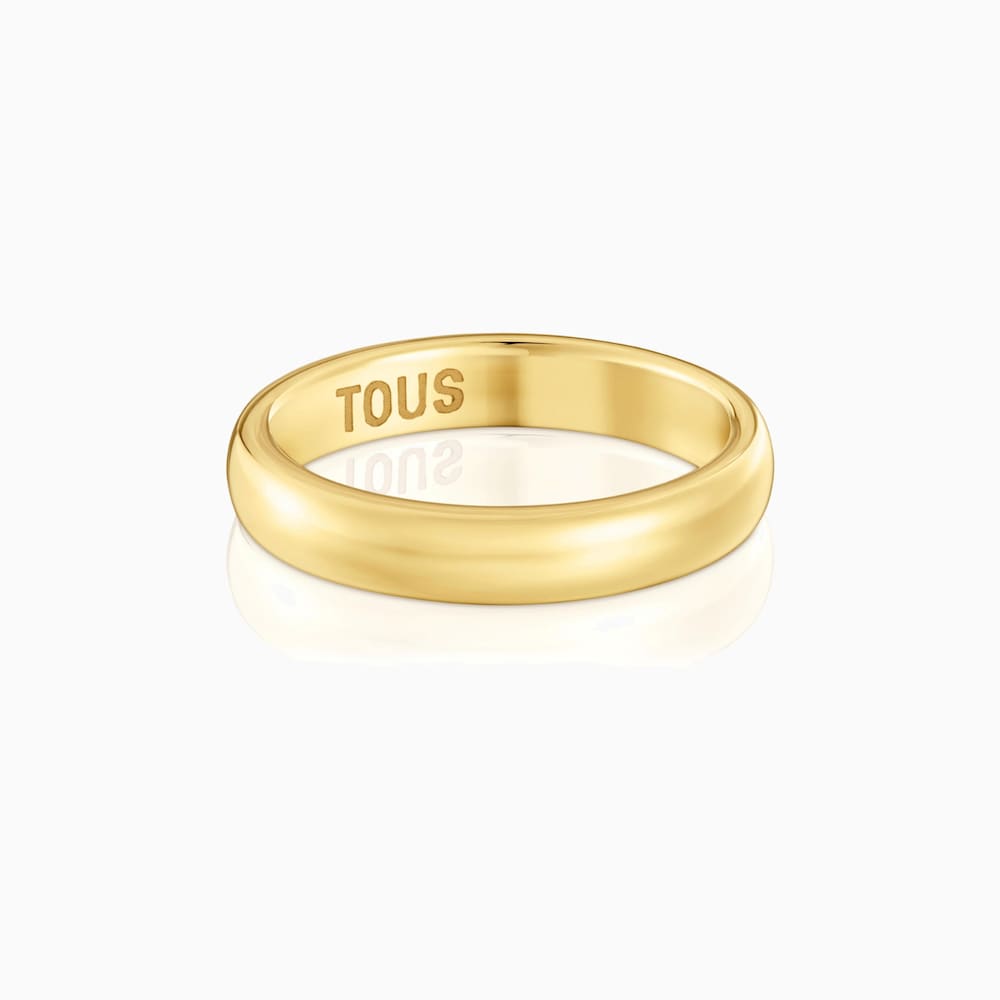 Anel alian&ccedil;a de casamento em ouro meia cana 3,8&nbsp;mm TOUS Alian&ccedil;as