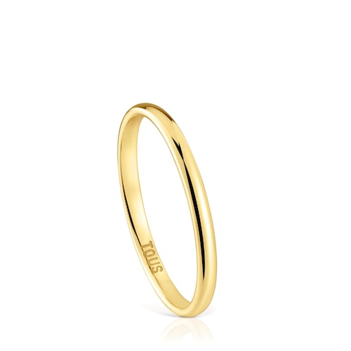 2 mm gold half-round wedding band Ring TOUS Alianzas