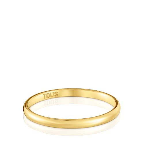 2 mm gold half-round wedding band Ring TOUS Alianzas