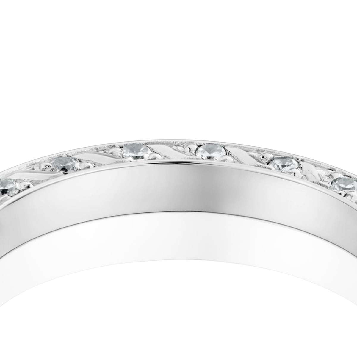 2,5 mm white gold and diamonds wedding band Ring TOUS Alianzas