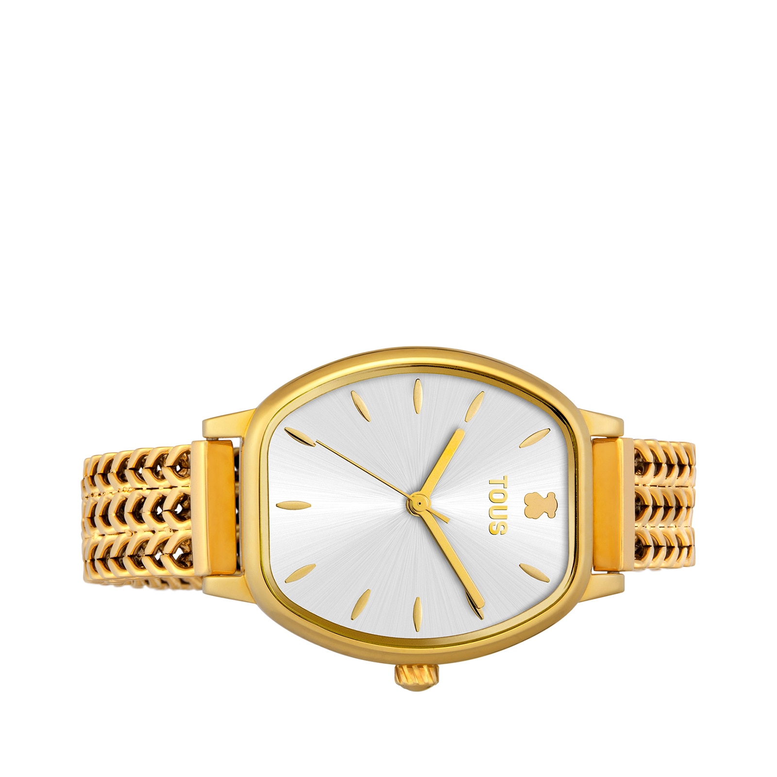 Reloj analógico Osier de acero IP dorado
