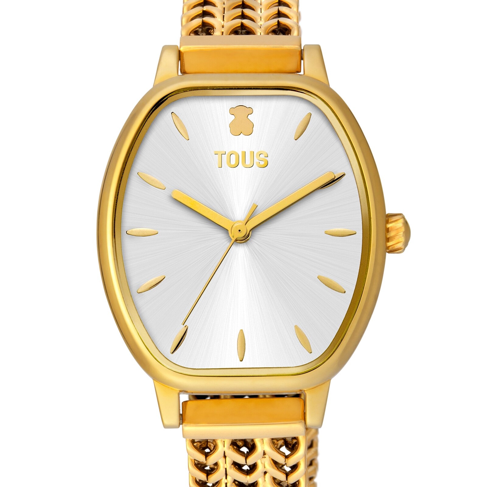 Reloj analógico Osier de acero IP dorado