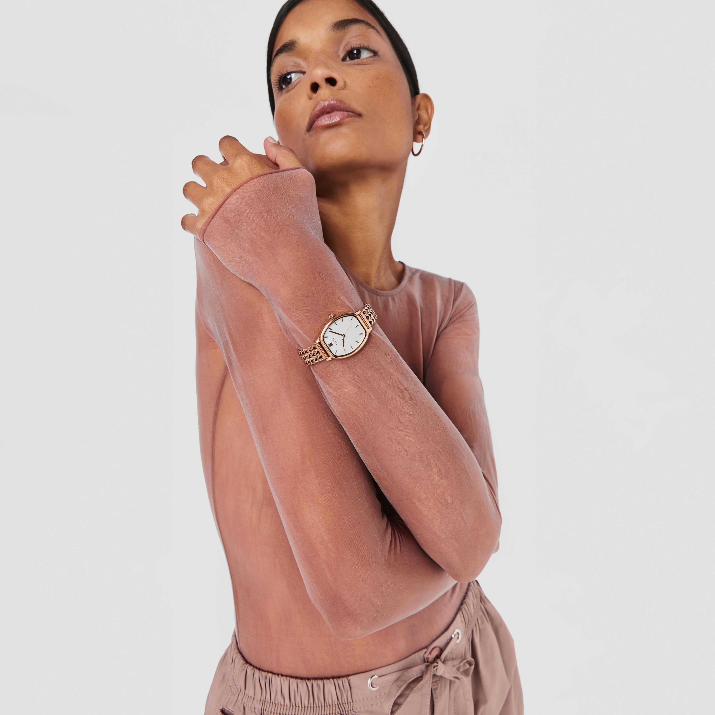 Rose IP Steel Osier Watch