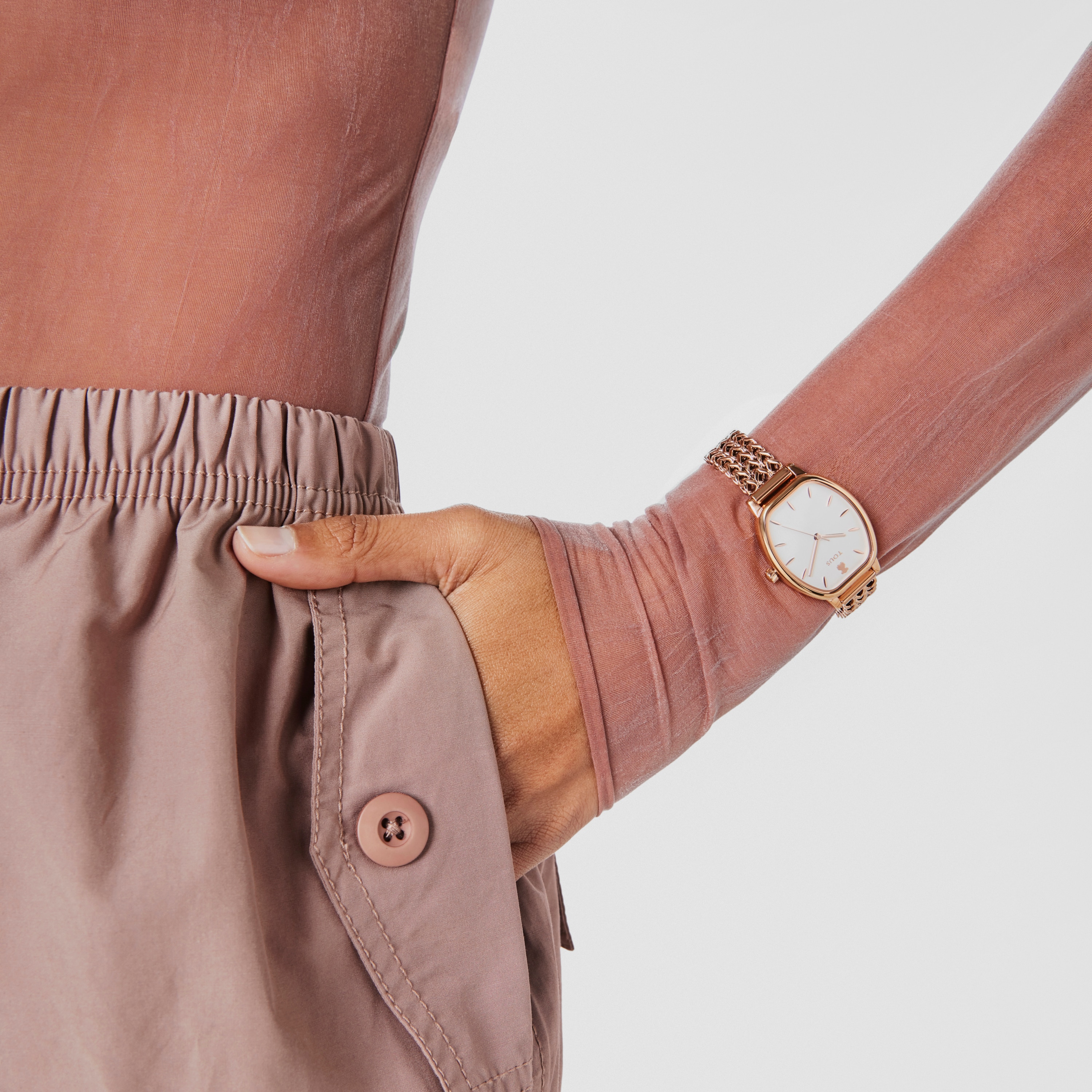 Rose IP Steel Osier Watch