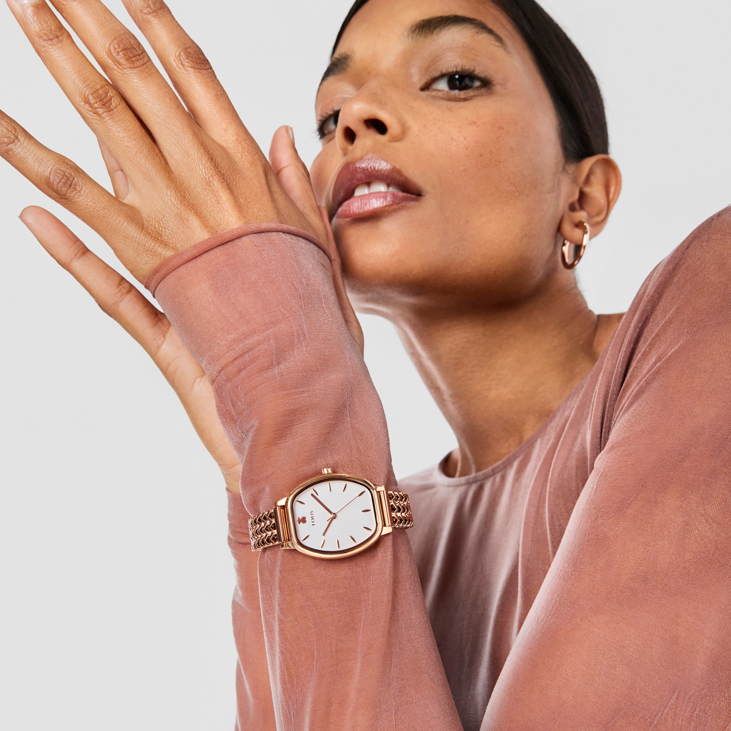 Rose IP Steel Osier Watch