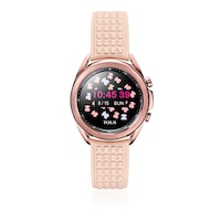 Reloj smartwatch Samsung Galaxy Watch3 X TOUS de acero IP bronce con correa de silicona nude