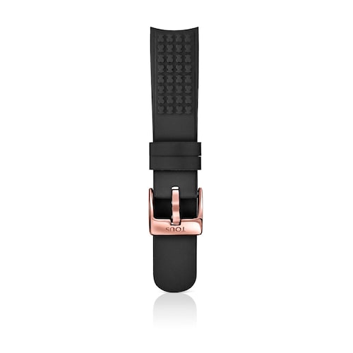 Reloj smartwatch Samsung Galaxy Watch3 X TOUS de acero IP bronce con correa de silicona nude
