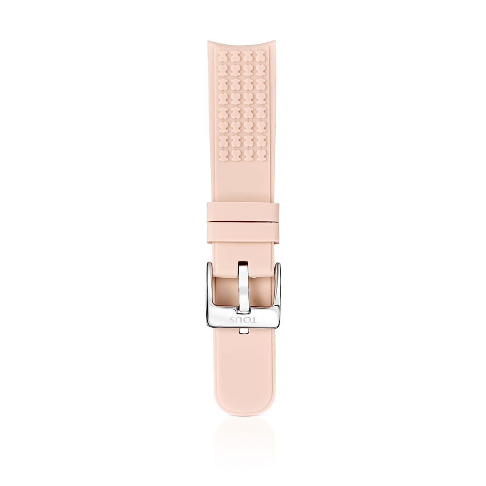 Black IP steel Samsung Galaxy Watch3 by TOUS with black silicone strap image number 1