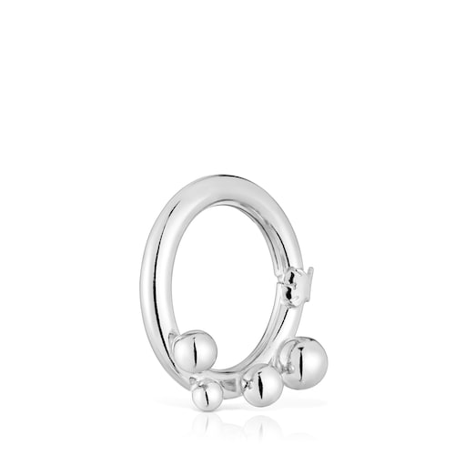 Small silver Ring with details Hold