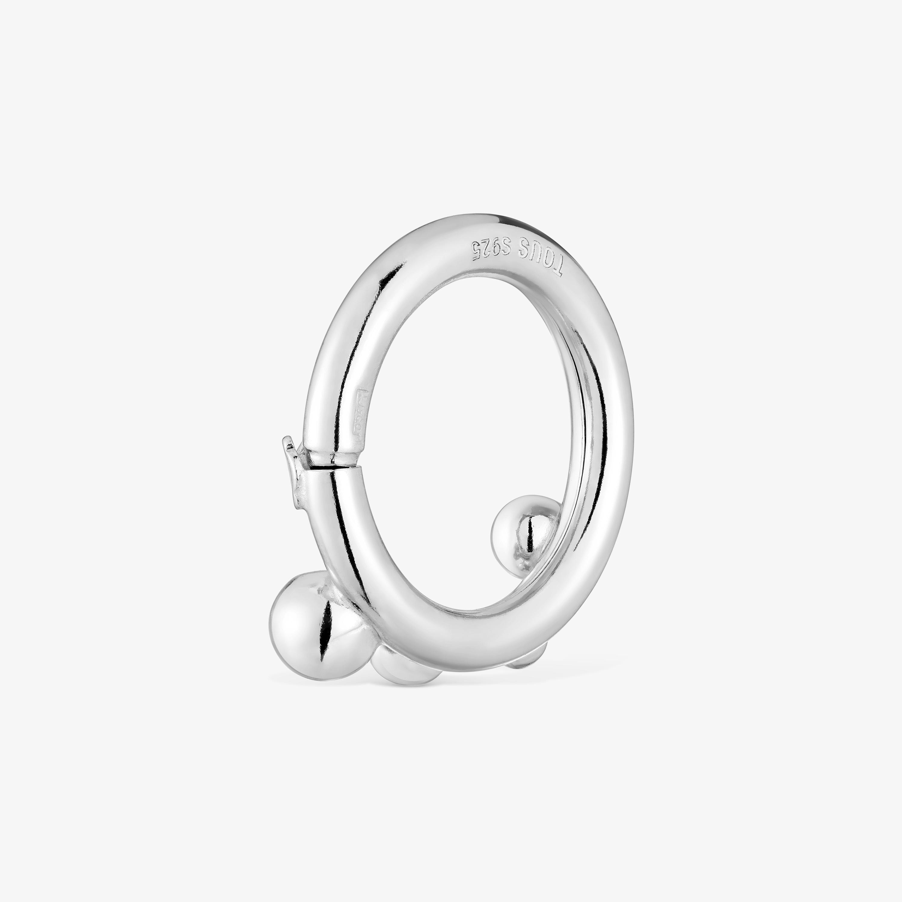 silver Ring with details Hold