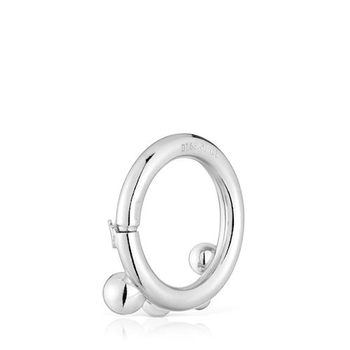 Small silver Ring with details Hold