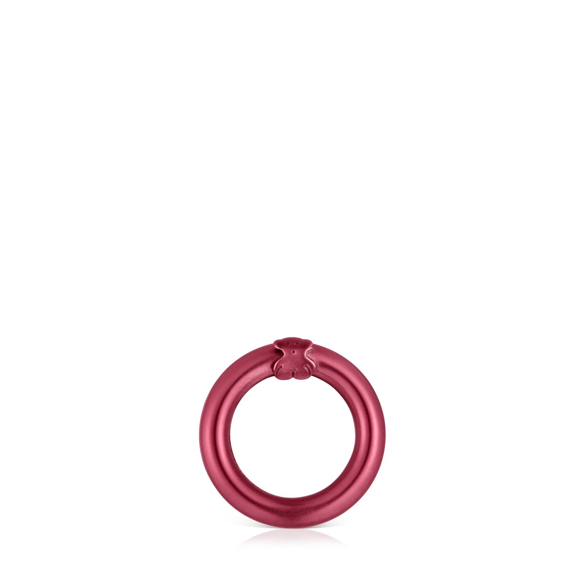 Small red-colored silver Ring Hold