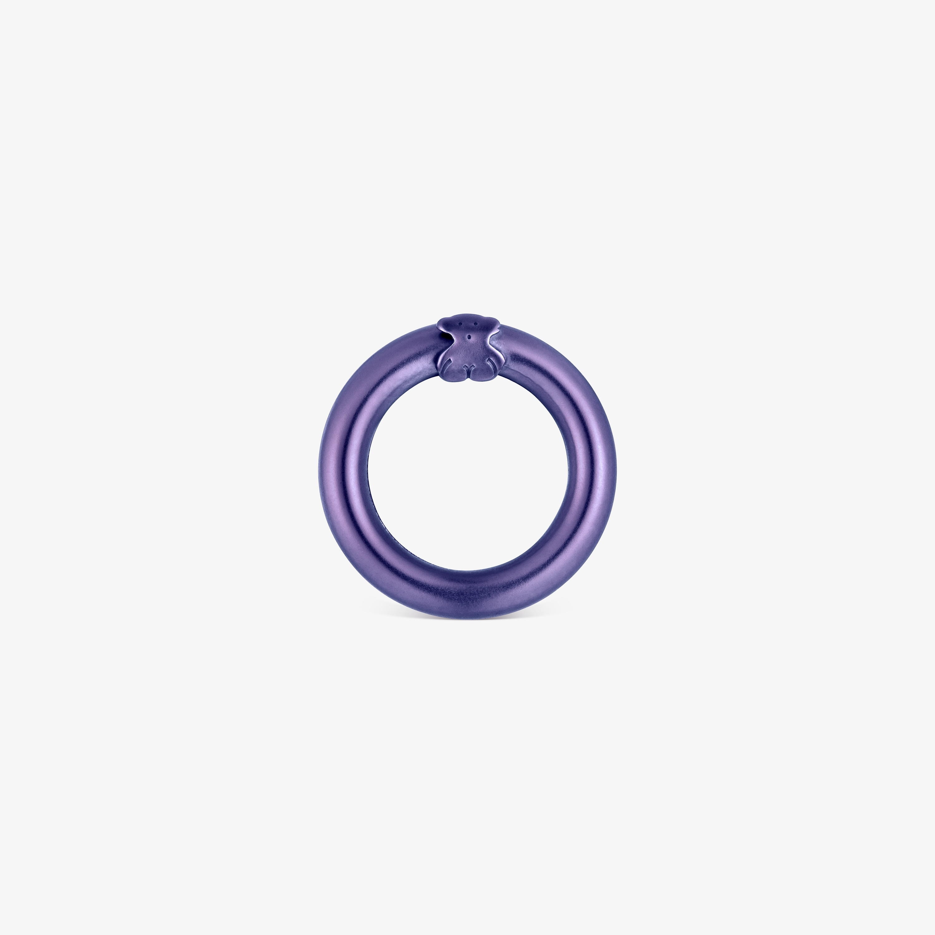 Small purple-colored silver Ring Hold