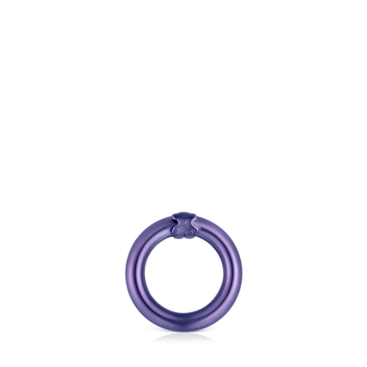 Small purple-colored silver Ring Hold