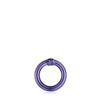 Small purple-colored silver Ring Hold