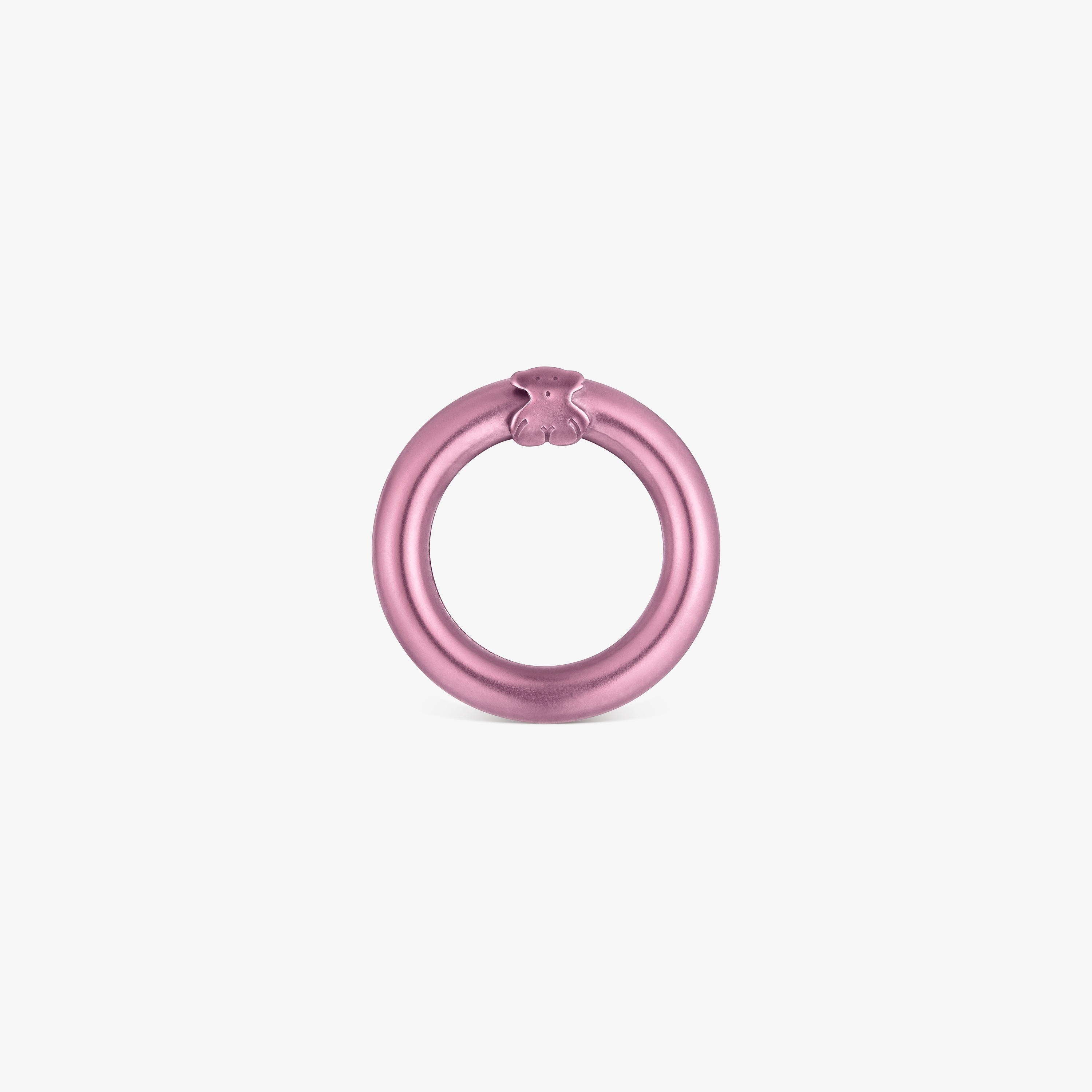pink-colored silver Ring Hold