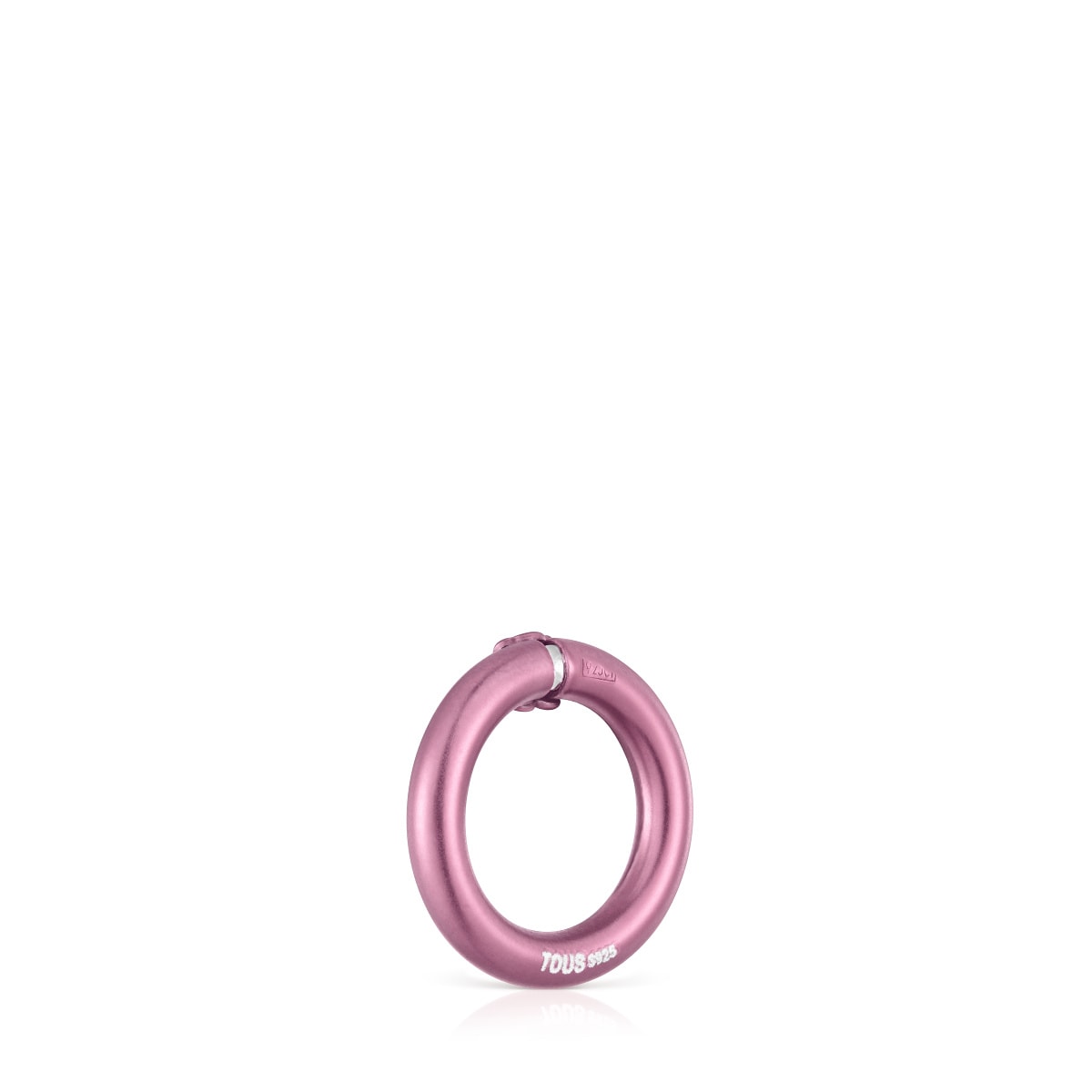 Small pink-colored silver Ring Hold