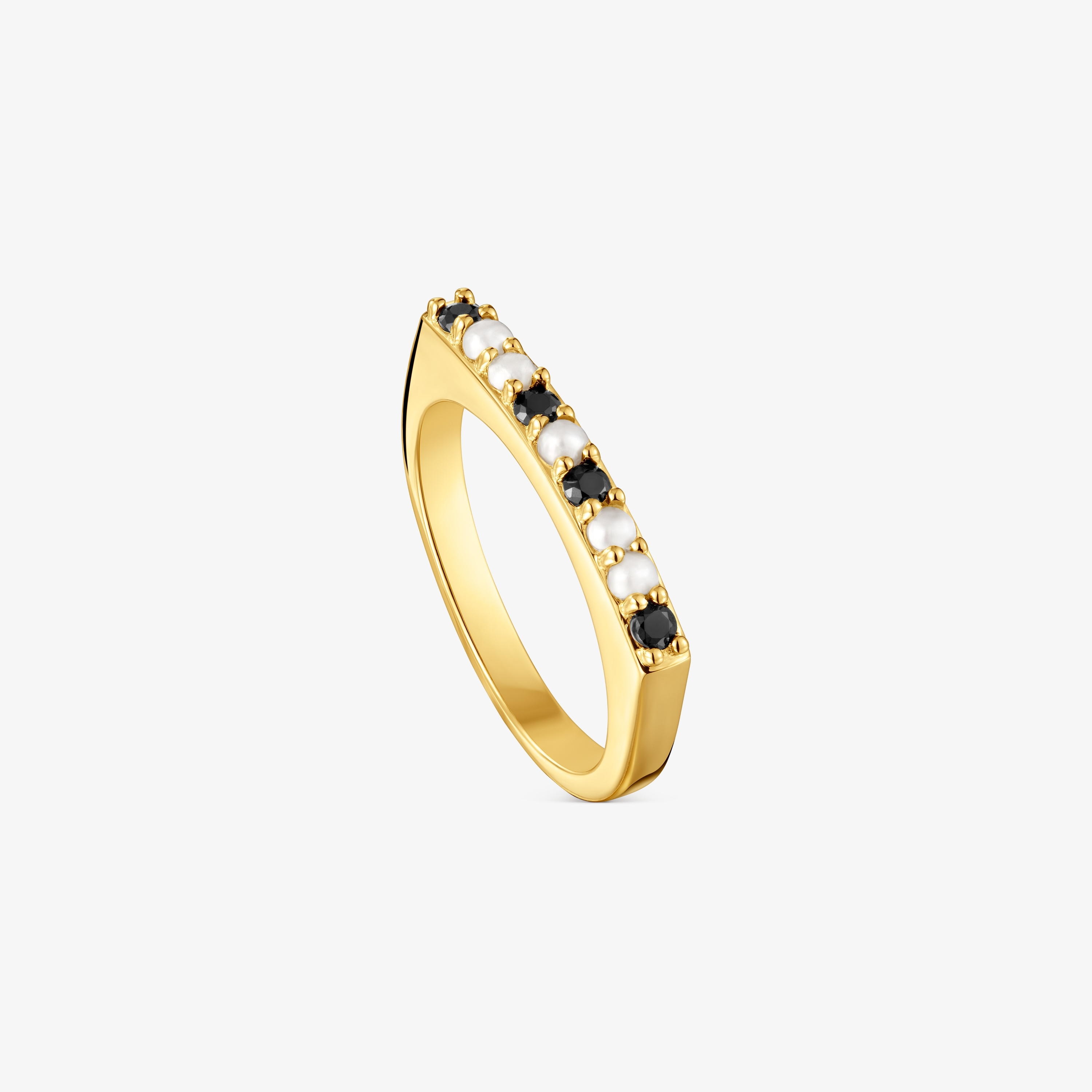 Small Ring with 18K gold vermeil and gemstones TOUS Basic Colors