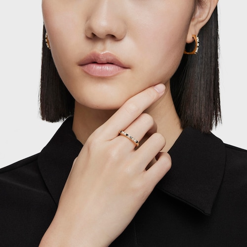 Small Ring with 18kt gold plating over silver and gemstones TOUS Basic Colors