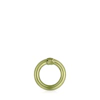 Small green-colored silver Ring Hold