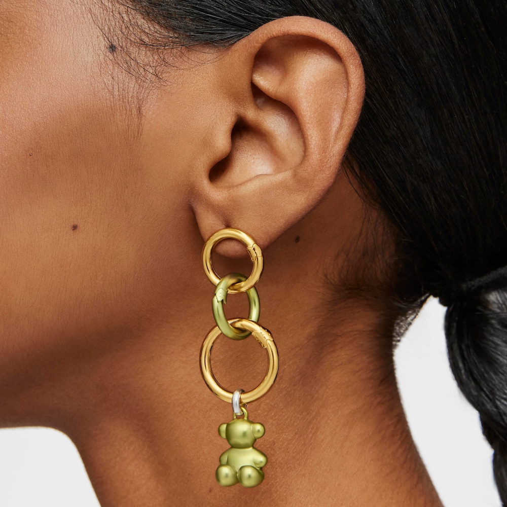 Small green-colored silver Ring Hold