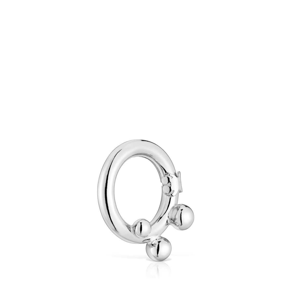 Medium silver Ring with details Hold