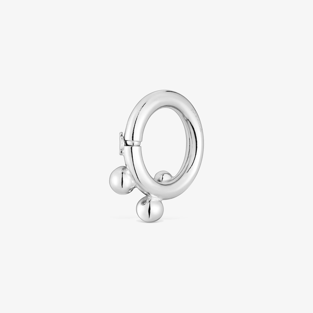 Stredne veľk&yacute; strieborn&yacute; Kr&uacute;žok s&nbsp;detailmi Hold