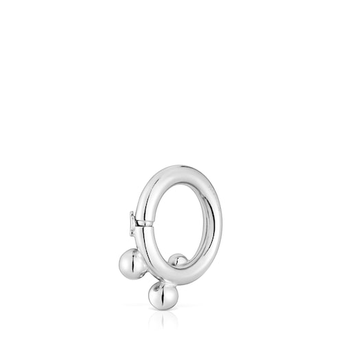 Anilla mediana de plata y detalles Hold