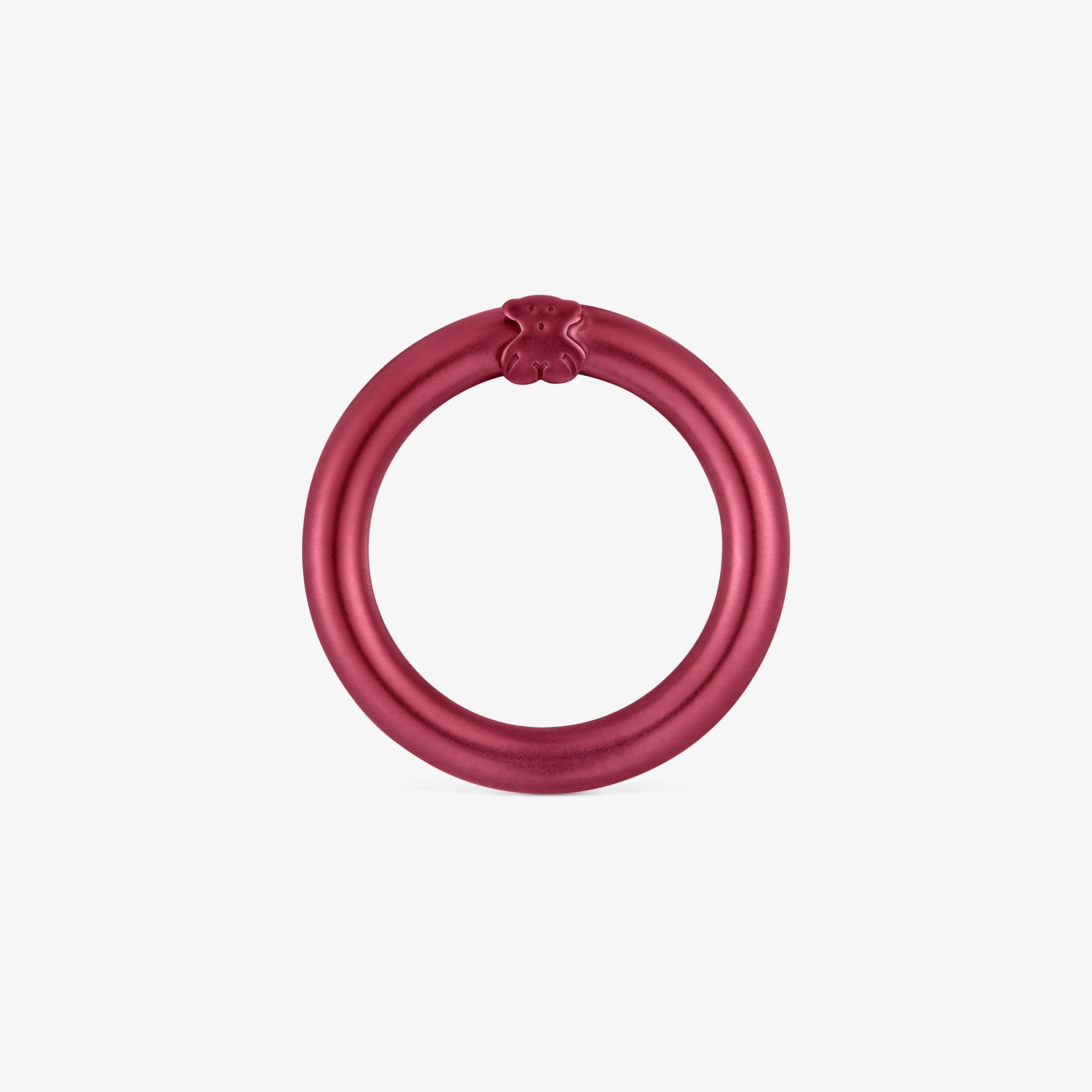 Medium red-colored silver Ring Hold