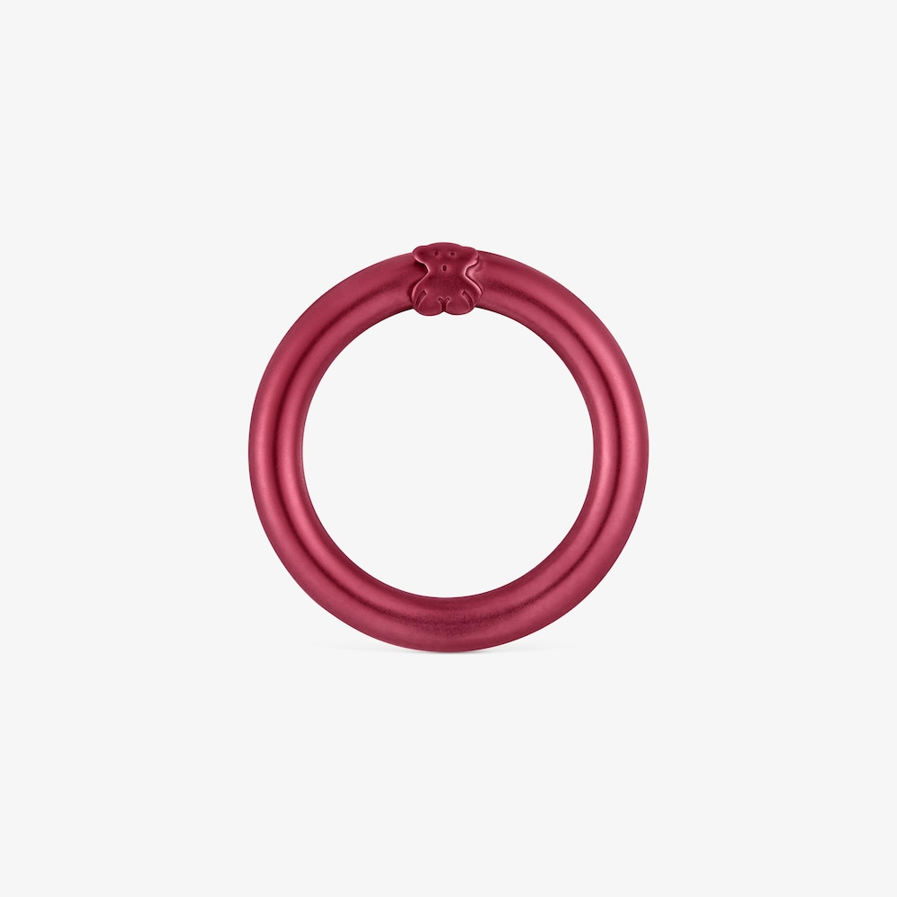 Medium red-colored silver Ring Hold