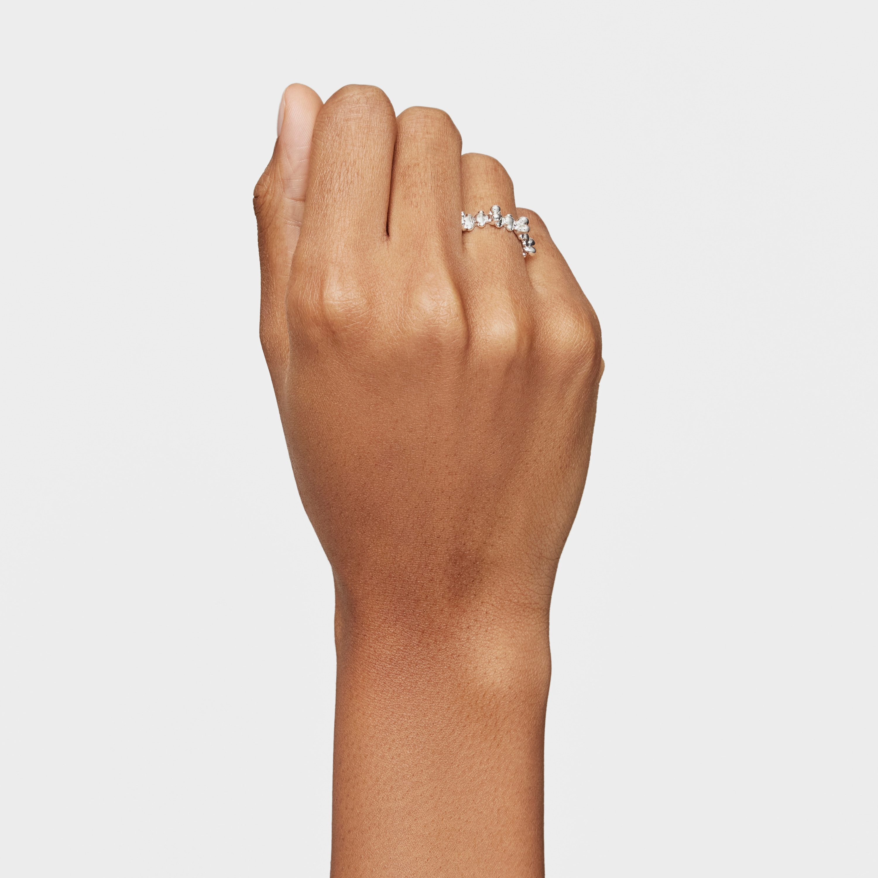 Medium silver Ring with Bear motifs Bold