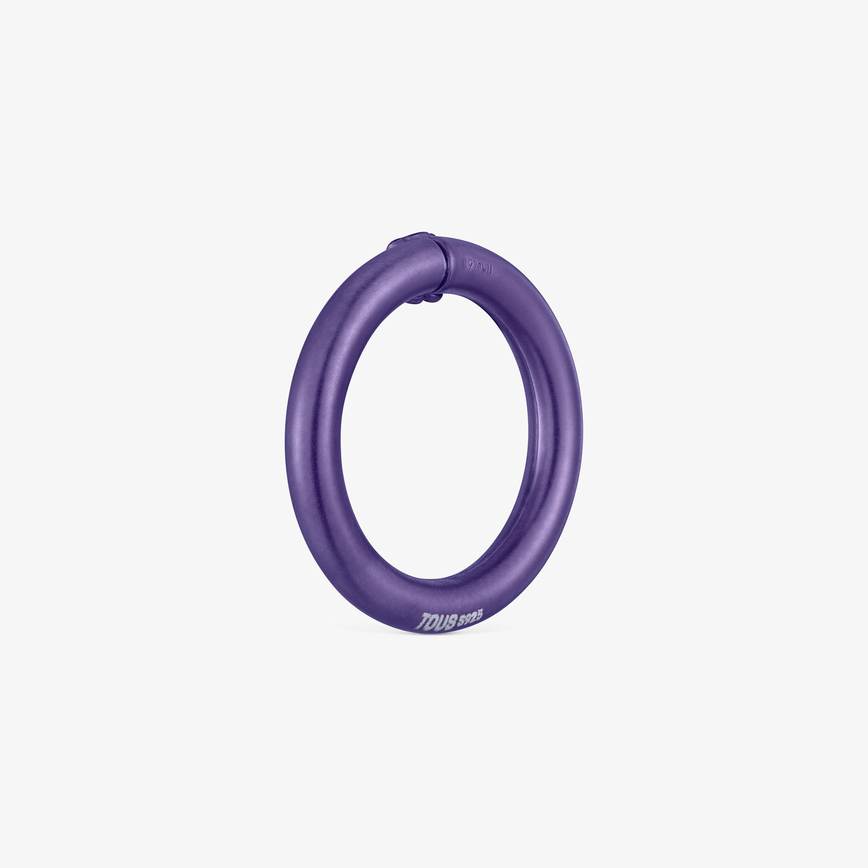 Medium purple-colored silver Ring Hold | TOUS