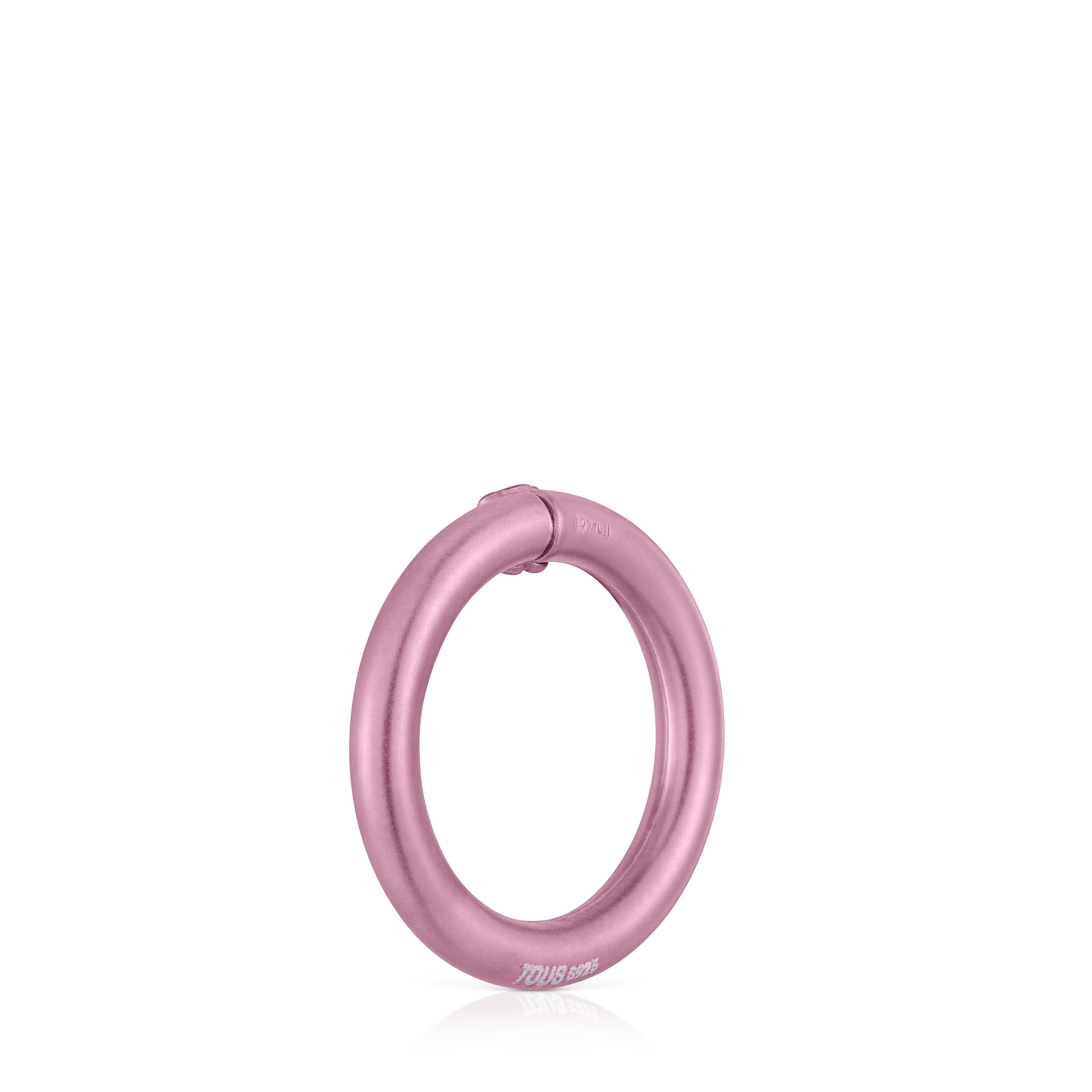 Medium pink-colored silver Ring Hold