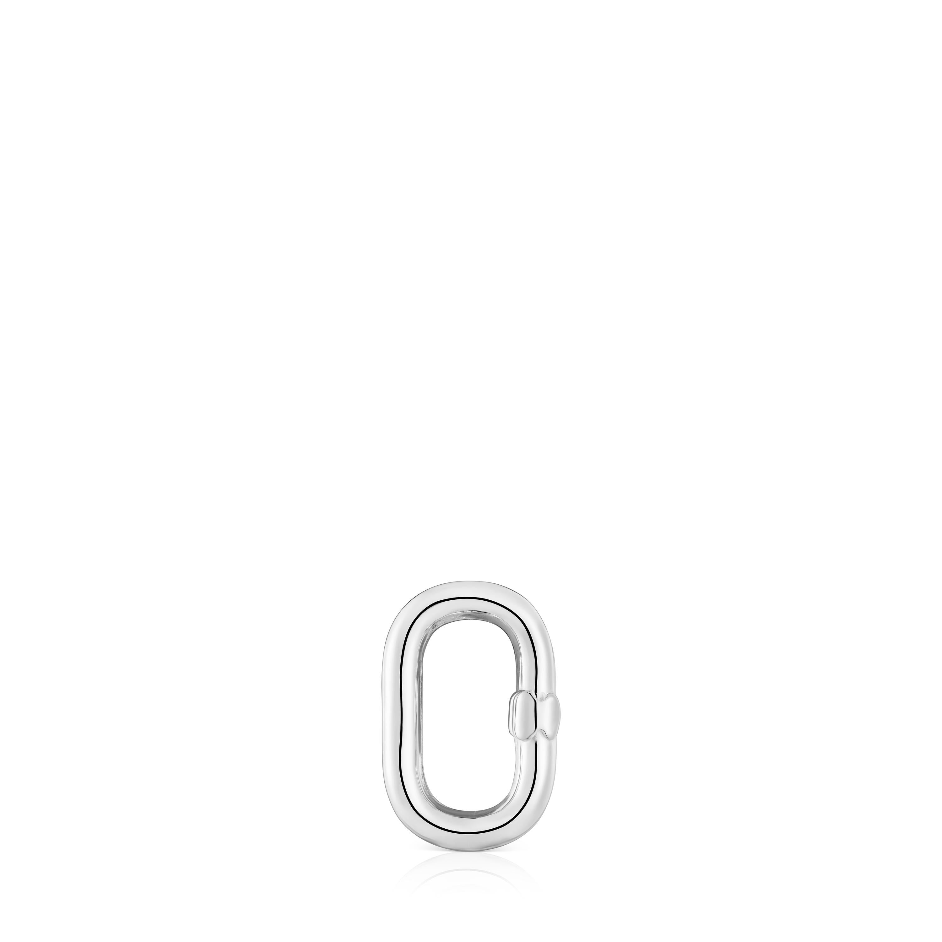 Anilla pequeña de plata Hold Oval