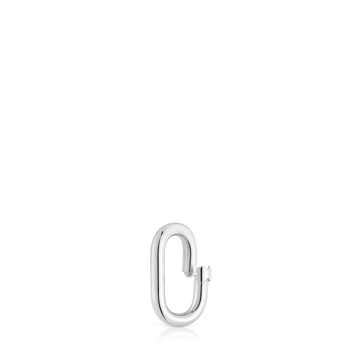 Small silver Ring Hold Oval