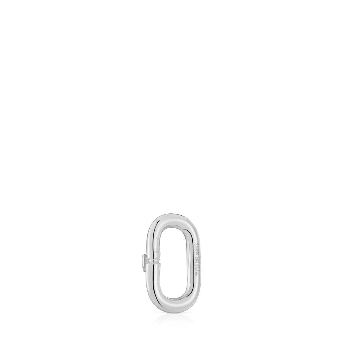 Small silver Ring Hold Oval