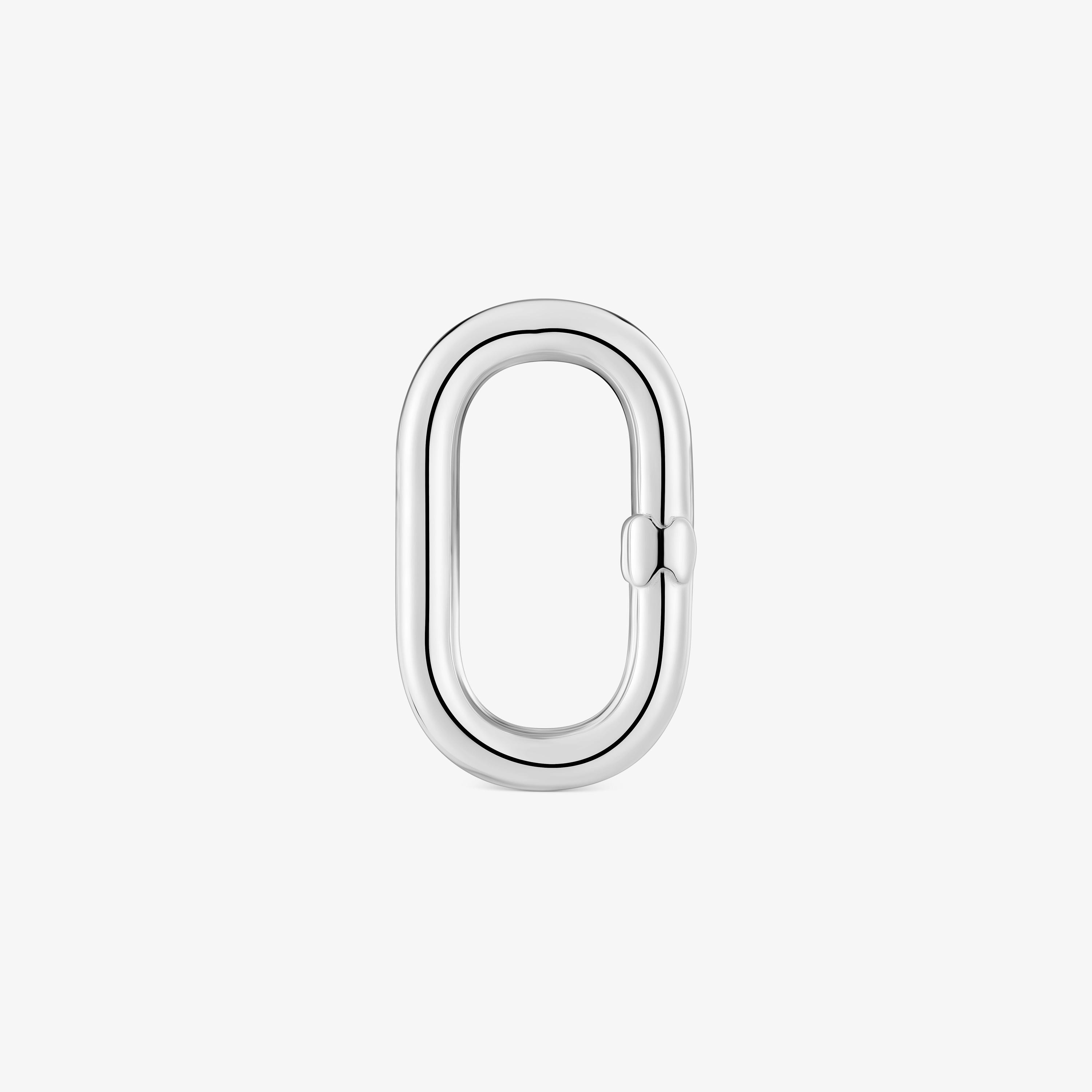 Medium silver Ring Hold Oval