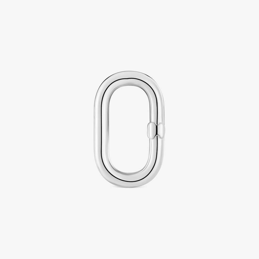 Anilla mediana de plata Hold Oval
