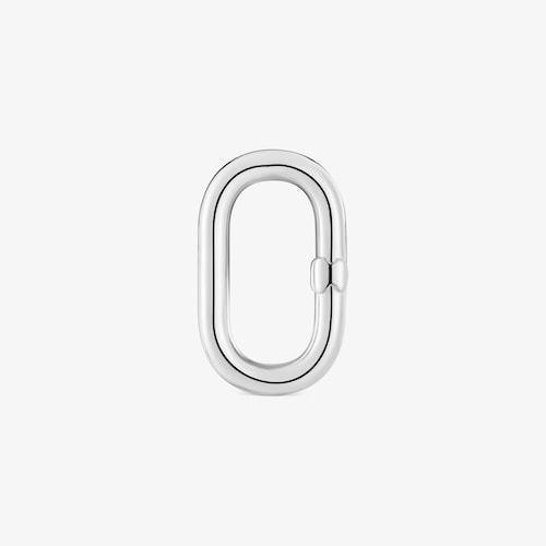 Anella mitjana de plata Hold Oval