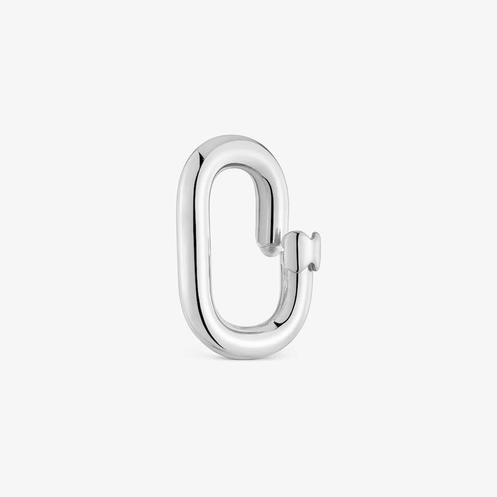 Anilla mediana de plata Hold Oval