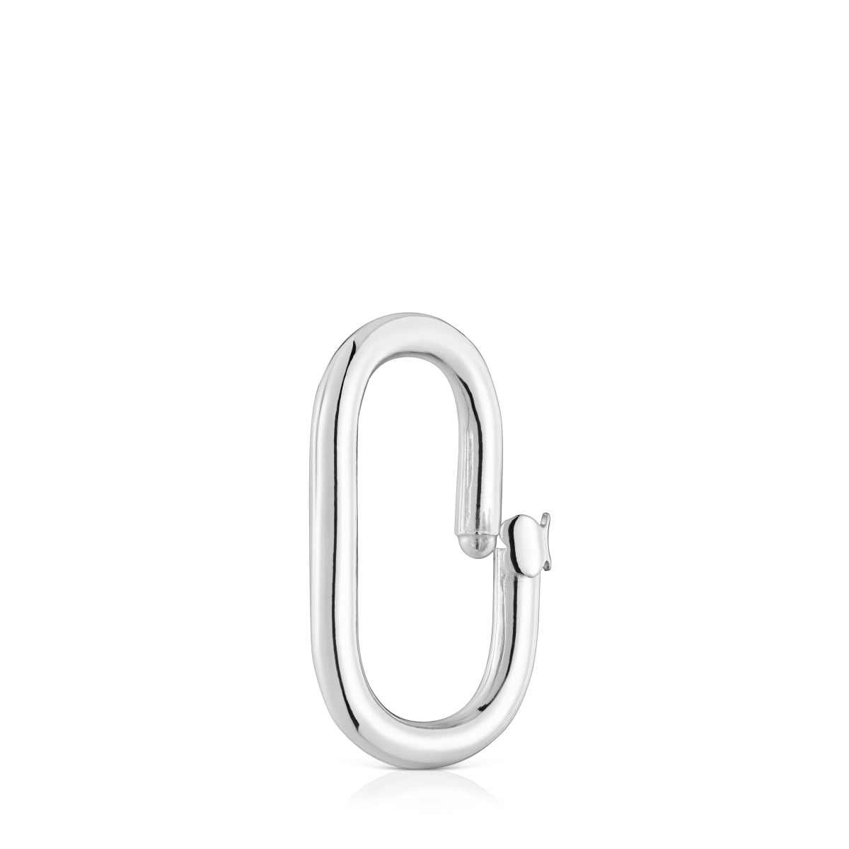 Large silver Ring Hold Oval