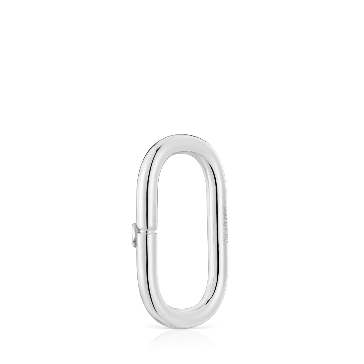 Large silver Ring Hold Oval