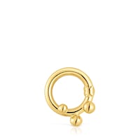 Small Ring with 18kt gold plating over silver and details Hold