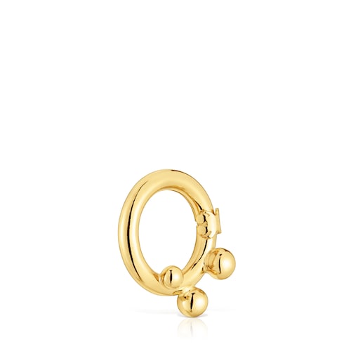 Small Ring with 18kt gold plating over silver and details Hold