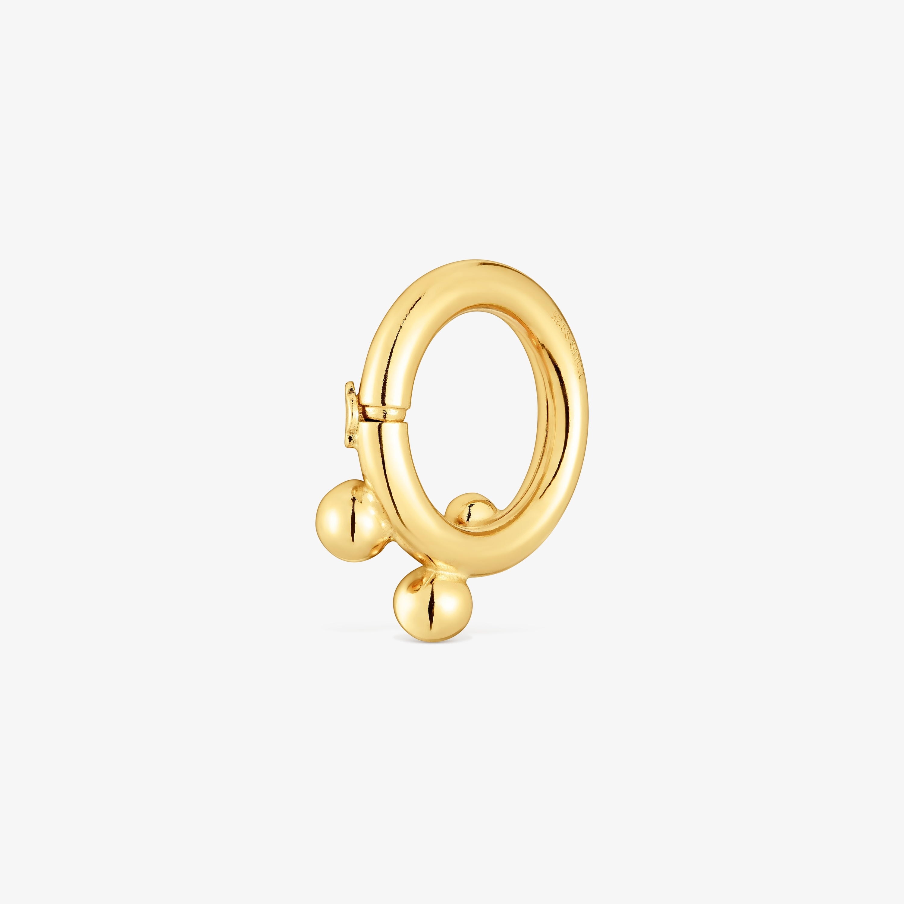 Ring with 18K gold vermeil and details Hold